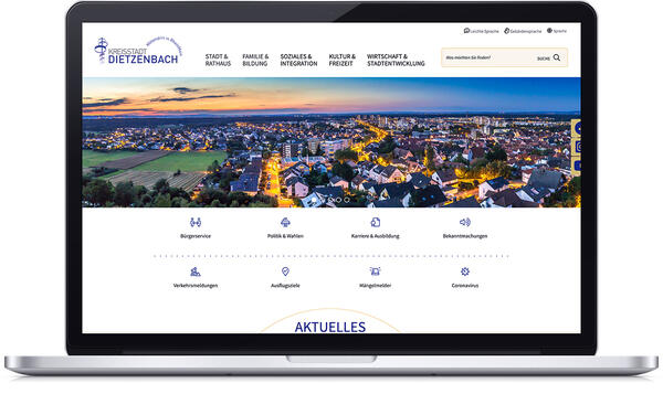 Website de Kreisstadt Dietzenbach in Hessen